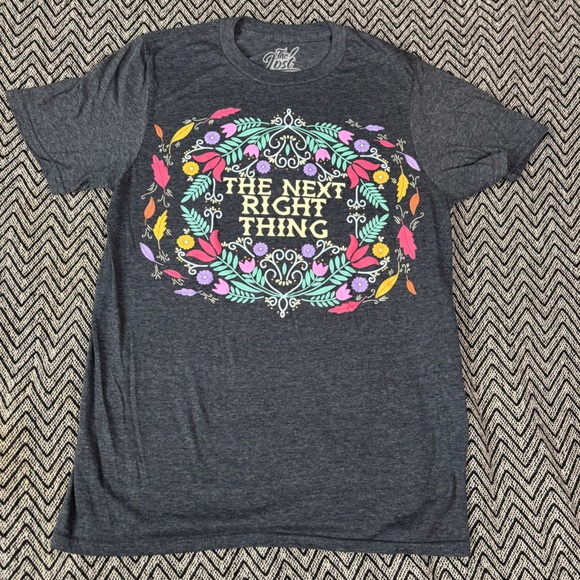 lost bros Tops - Lost Bros Disney Frozen 2 Inspired Gray Graphic Tee with Colorful Design